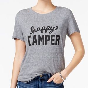 Happy Camper grey tee size S